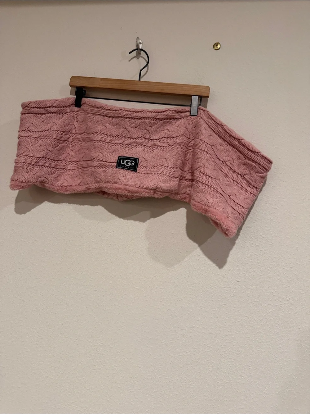 UGG Dusty Rose Cable Knit Neck Warmer